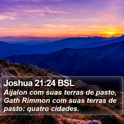 Joshua 21:24 BSL Bible Verse Image
