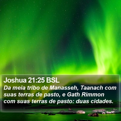 Joshua 21:25 BSL Bible Verse Image