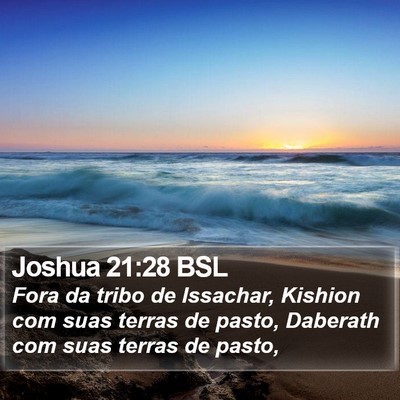 Joshua 21:28 BSL Bible Verse Image