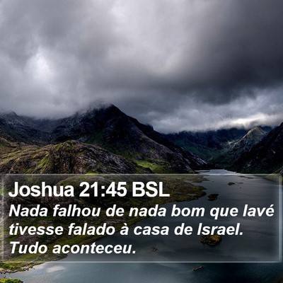 Joshua 21:45 BSL Bible Verse Image
