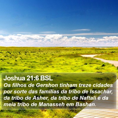 Joshua 21:6 BSL Bible Verse Image