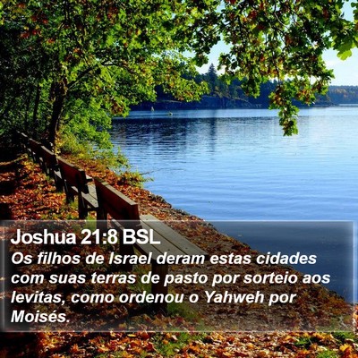 Joshua 21:8 BSL Bible Verse Image