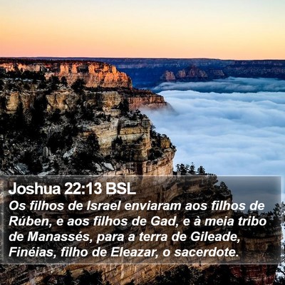 Joshua 22:13 BSL Bible Verse Image