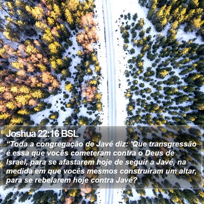 Joshua 22:16 BSL Bible Verse Image