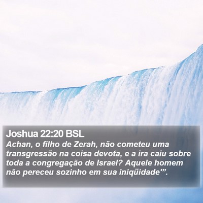 Joshua 22:20 BSL Bible Verse Image