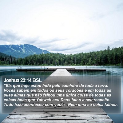 Joshua 23:14 BSL Bible Verse Image