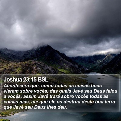 Joshua 23:15 BSL Bible Verse Image
