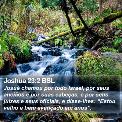 Joshua 23:2 BSL Bible Verse Image