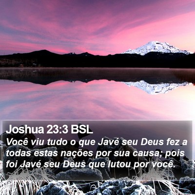 Joshua 23:3 BSL Bible Verse Image