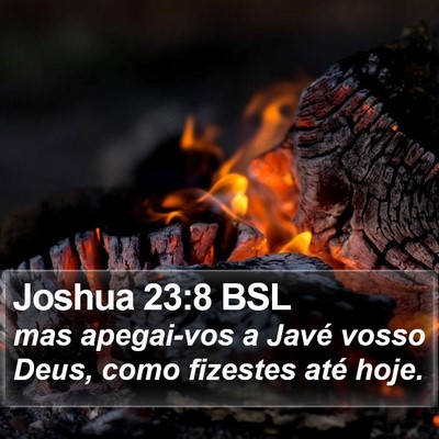 Joshua 23:8 BSL Bible Verse Image