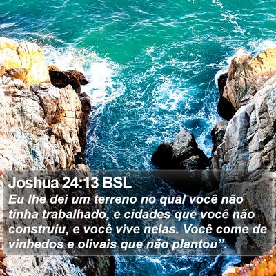 Joshua 24:13 BSL Bible Verse Image