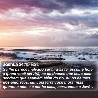 Joshua 24:15 BSL Bible Verse Image