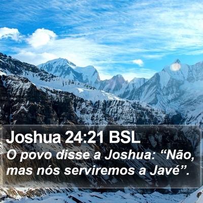 Joshua 24:21 BSL Bible Verse Image