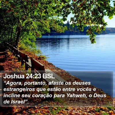Joshua 24:23 BSL Bible Verse Image