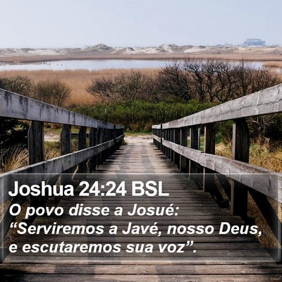 Joshua 24:24 BSL Bible Verse Image