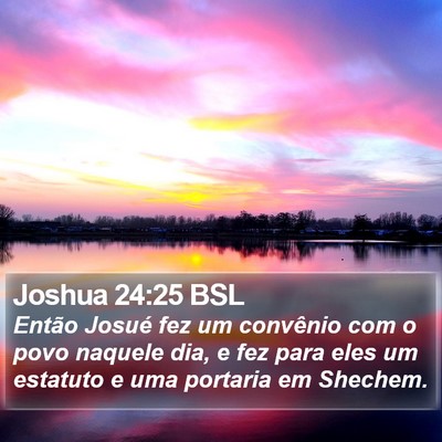 Joshua 24:25 BSL Bible Verse Image