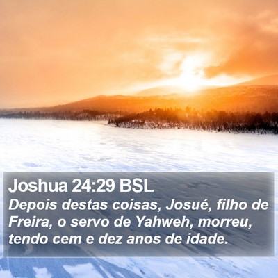 Joshua 24:29 BSL Bible Verse Image