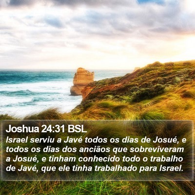 Joshua 24:31 BSL Bible Verse Image