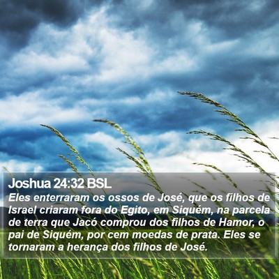 Joshua 24:32 BSL Bible Verse Image