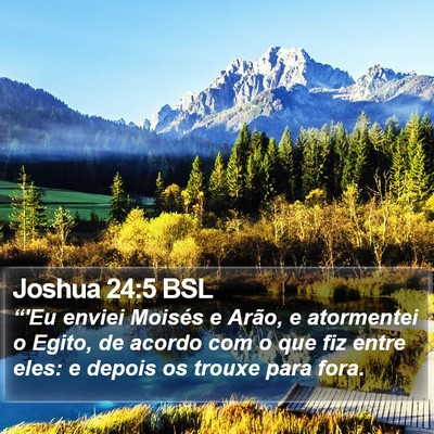 Joshua 24:5 BSL Bible Verse Image
