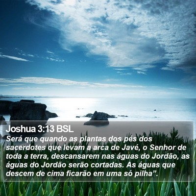 Joshua 3:13 BSL Bible Verse Image