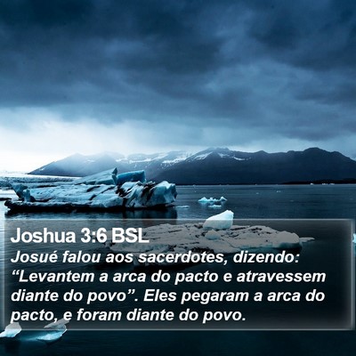 Joshua 3:6 BSL Bible Verse Image