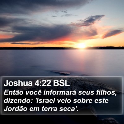 Joshua 4:22 BSL Bible Verse Image
