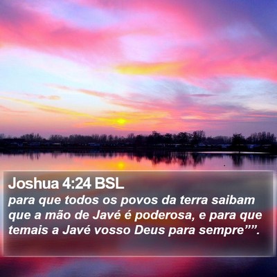 Joshua 4:24 BSL Bible Verse Image