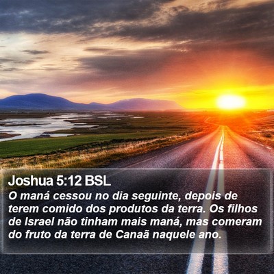 Joshua 5:12 BSL Bible Verse Image