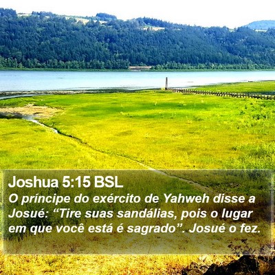 Joshua 5:15 BSL Bible Verse Image