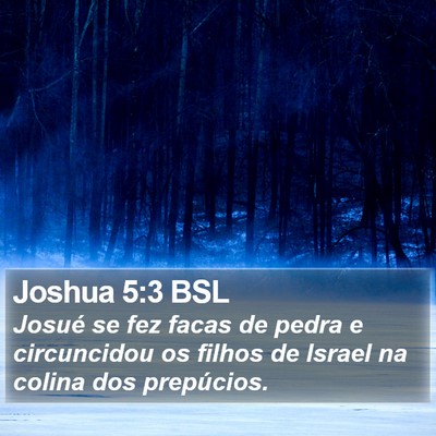 Joshua 5:3 BSL Bible Verse Image