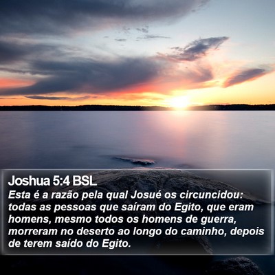 Joshua 5:4 BSL Bible Verse Image