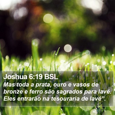 Joshua 6:19 BSL Bible Verse Image