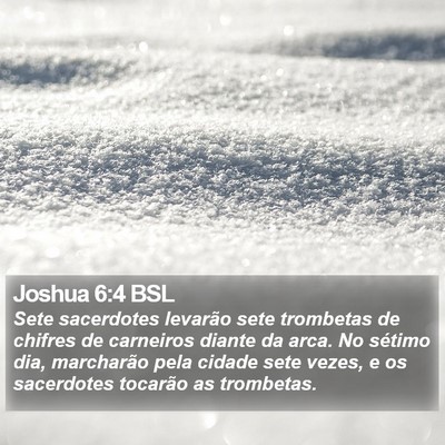 Joshua 6:4 BSL Bible Verse Image