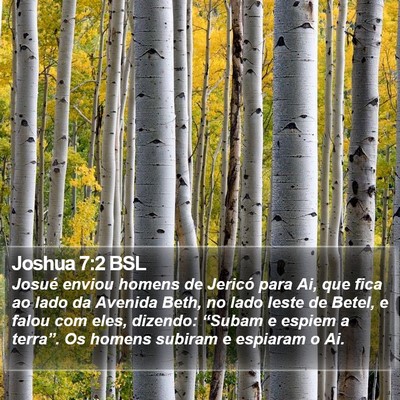 Joshua 7:2 BSL Bible Verse Image