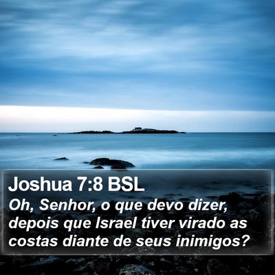 Joshua 7:8 BSL Bible Verse Image