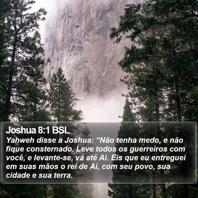 Joshua 8:1 BSL Bible Verse Image