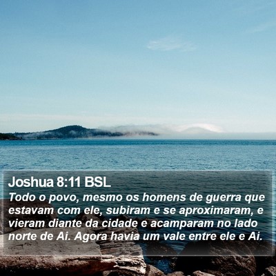 Joshua 8:11 BSL Bible Verse Image