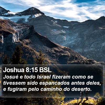Joshua 8:15 BSL Bible Verse Image