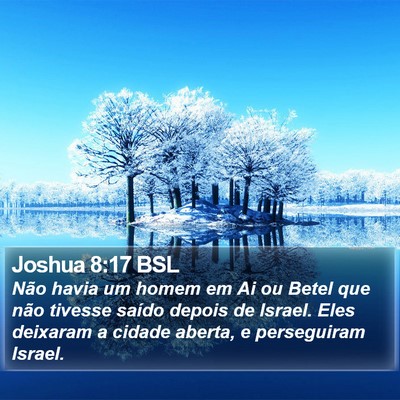 Joshua 8:17 BSL Bible Verse Image
