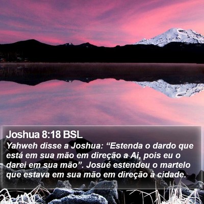 Joshua 8:18 BSL Bible Verse Image