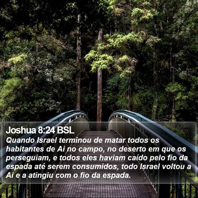Joshua 8:24 BSL Bible Verse Image