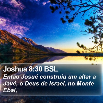 Joshua 8:30 BSL Bible Verse Image