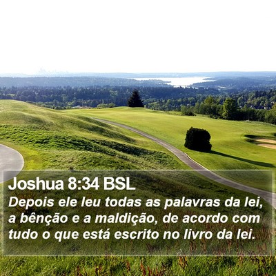 Joshua 8:34 BSL Bible Verse Image