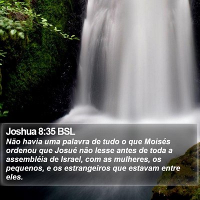 Joshua 8:35 BSL Bible Verse Image