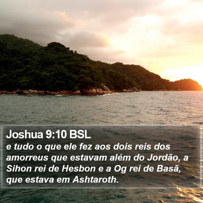 Joshua 9:10 BSL Bible Verse Image