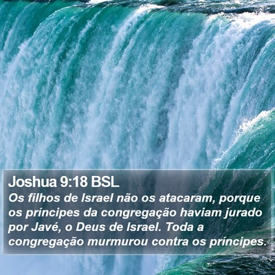Joshua 9:18 BSL Bible Verse Image