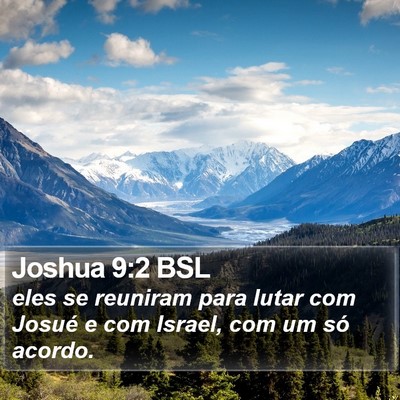 Joshua 9:2 BSL Bible Verse Image