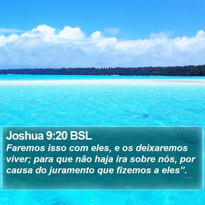 Joshua 9:20 BSL Bible Verse Image