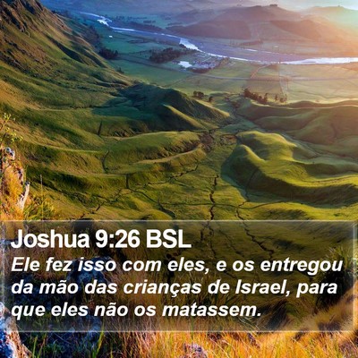 Joshua 9:26 BSL Bible Verse Image